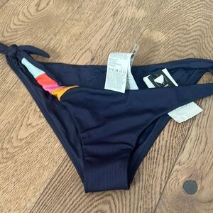 Rip Curl Navy and Multicolor Women's Swim Bottom